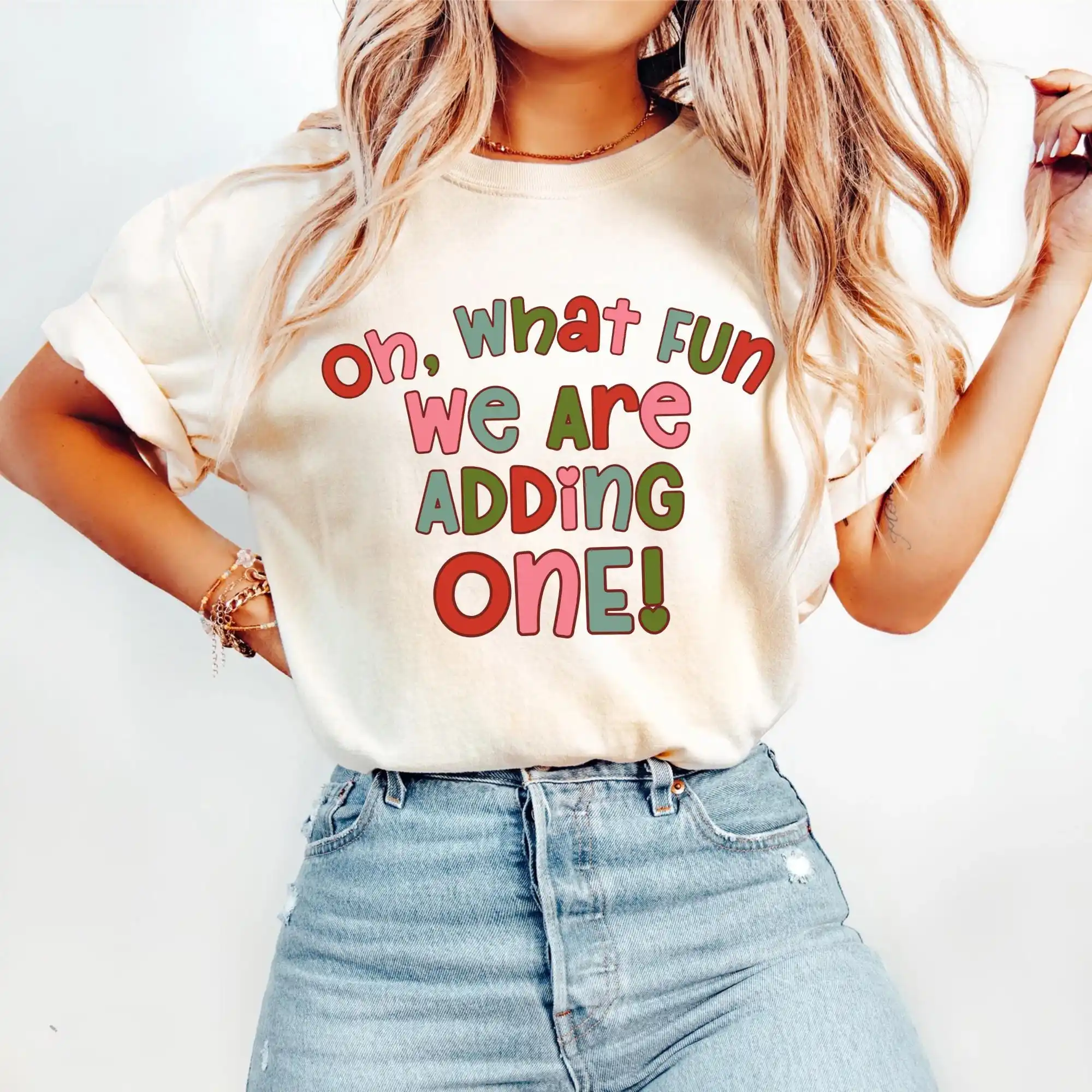 

Christmas Pregnancy AnnouncemenT T Shirt Holiday Baby Reveal Xmas Mom To Be Expecting