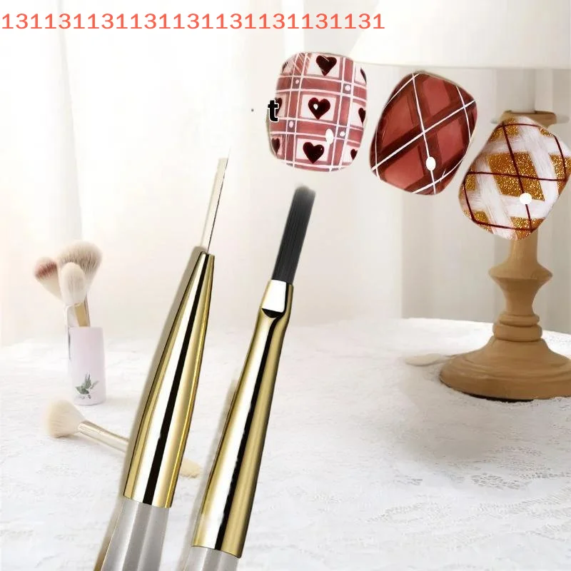 1/5/6 قطعة مسمار أداة فنية الاكريليك اللوحة فرش DIY بها بنفسك تصميم مانيكير أداة مسمار فرشاة فنية مدقق مسمار رسم اللوحة خط فرشاة