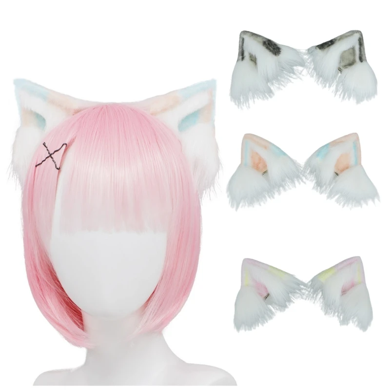 

Hair Clips for Cat Ears Hair Side Clips Lovely Animal Hair Barrettes Hairpin for Creative Halloween Hair Accessor