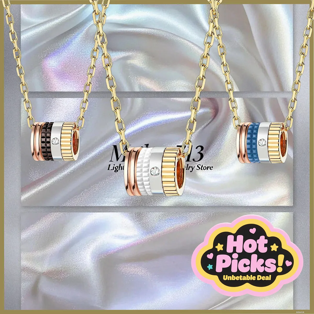 

2025 High Quality New Gorgeous Necklace Pendant Eternal Beauty Focus on Accessories and Classic Versatile Charm Full of Charm