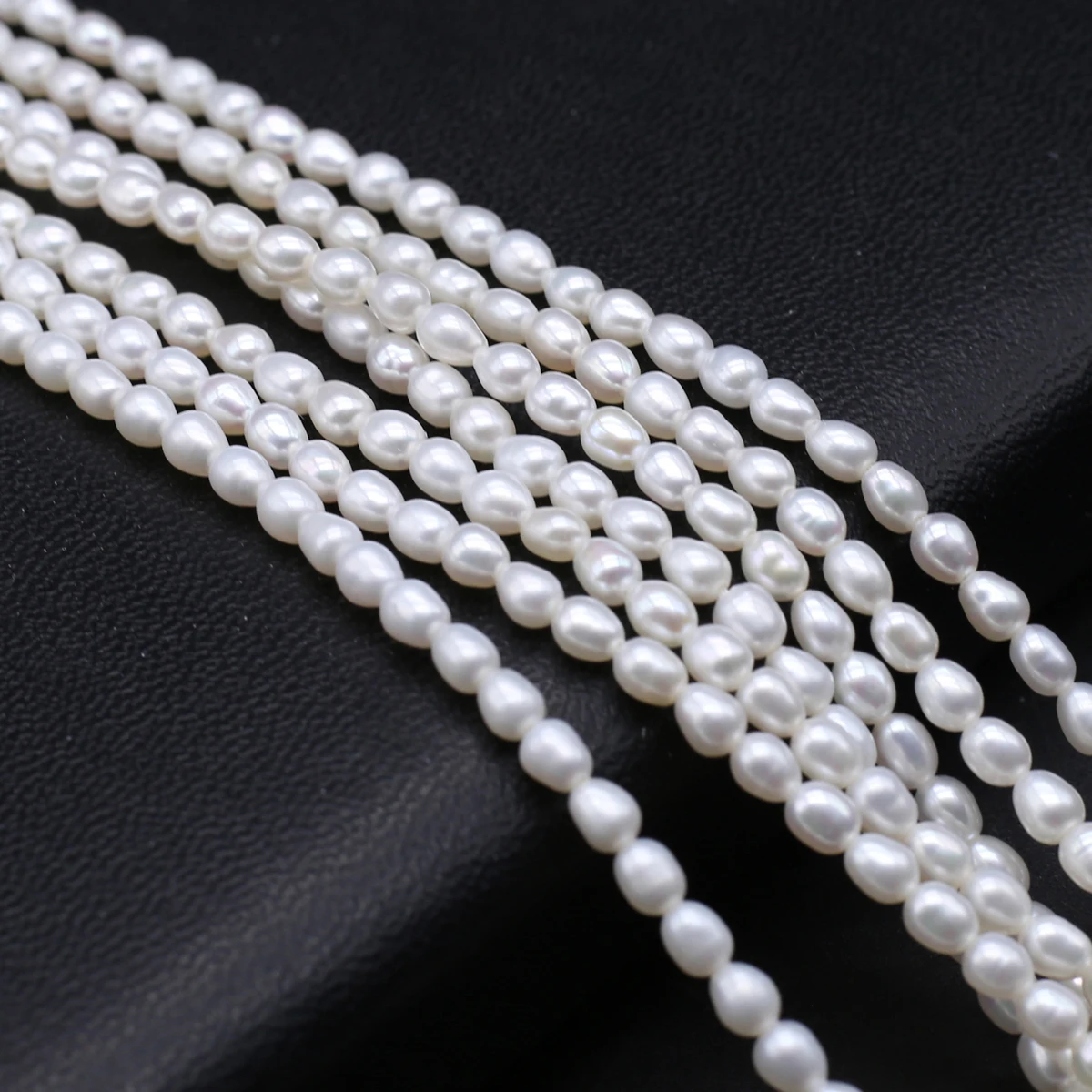 

AAA+Natural Freshwater Rice shaped Pearl 3-3.5mm High Quality Bead Jewelry Making DIY Necklace Bracelet Accessories Gift
