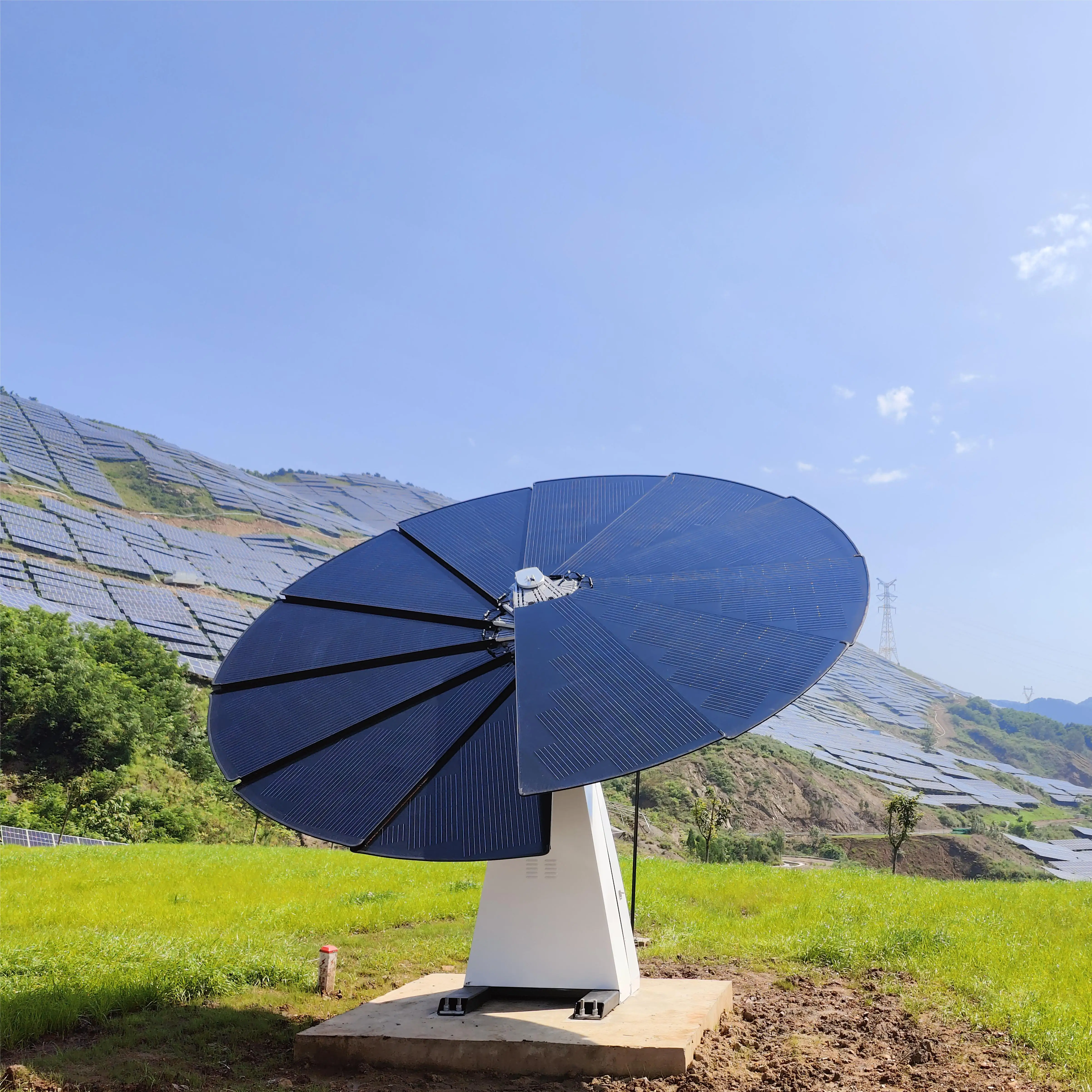 2KW 3KW Smart Solar Tracking System All-in-One Monocrystalline Silicon Solar Park Project System