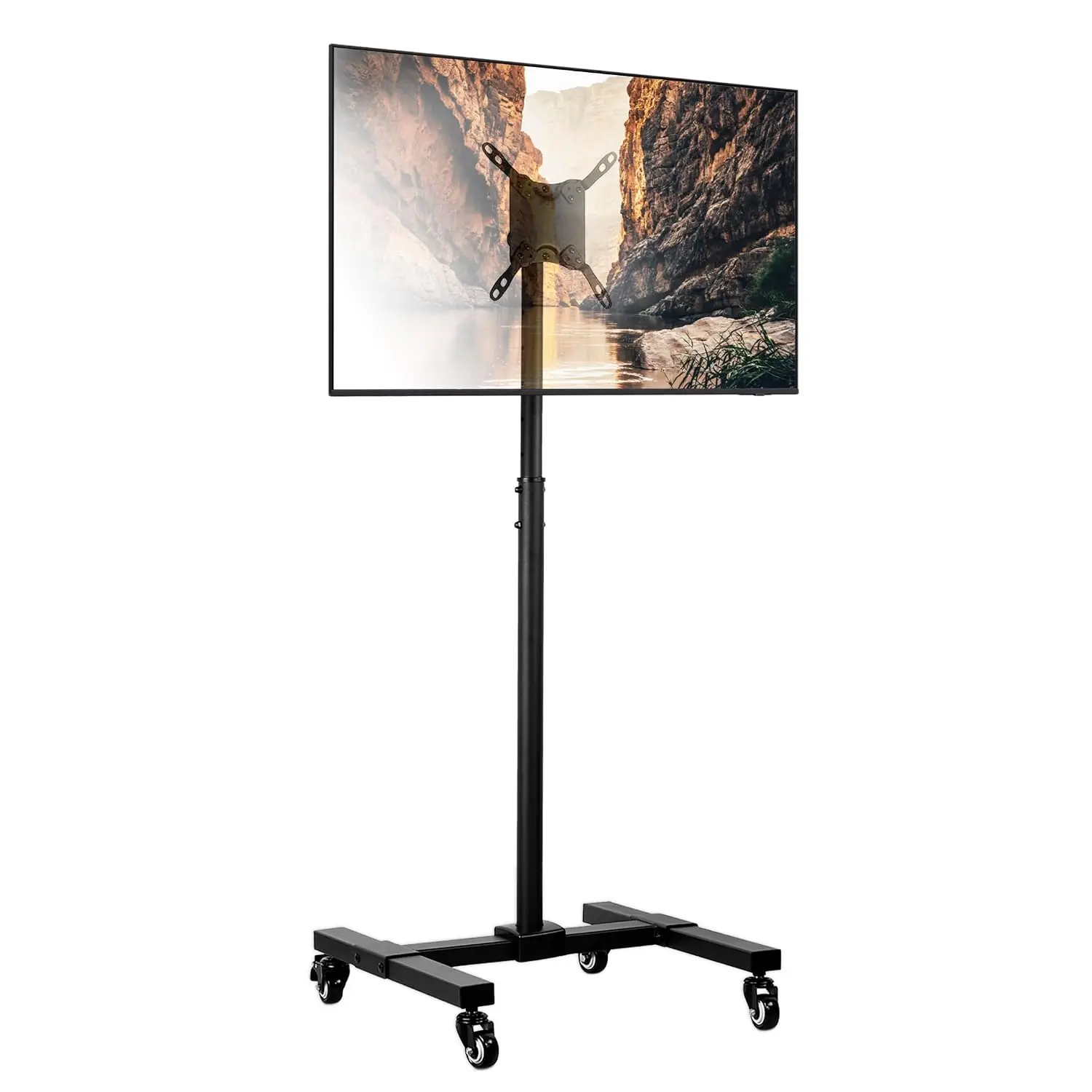 Mobile TV Stand with Locking Wheels, 13-42", Black