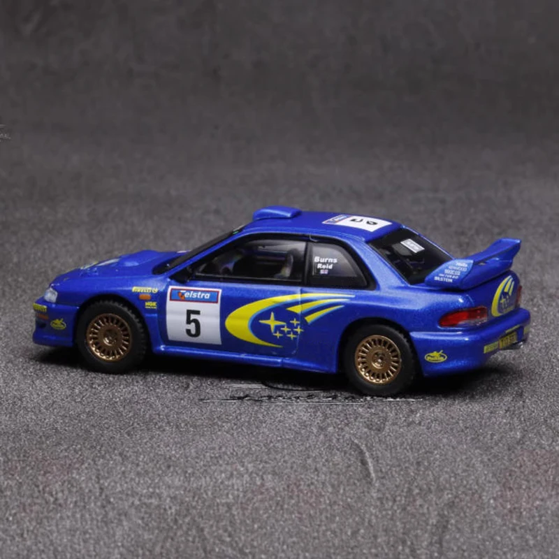 MINIGT 1/64 Impreza WRC98 1998 Alloy Car Model Static Collection Decorated Holiday Gifts Toys