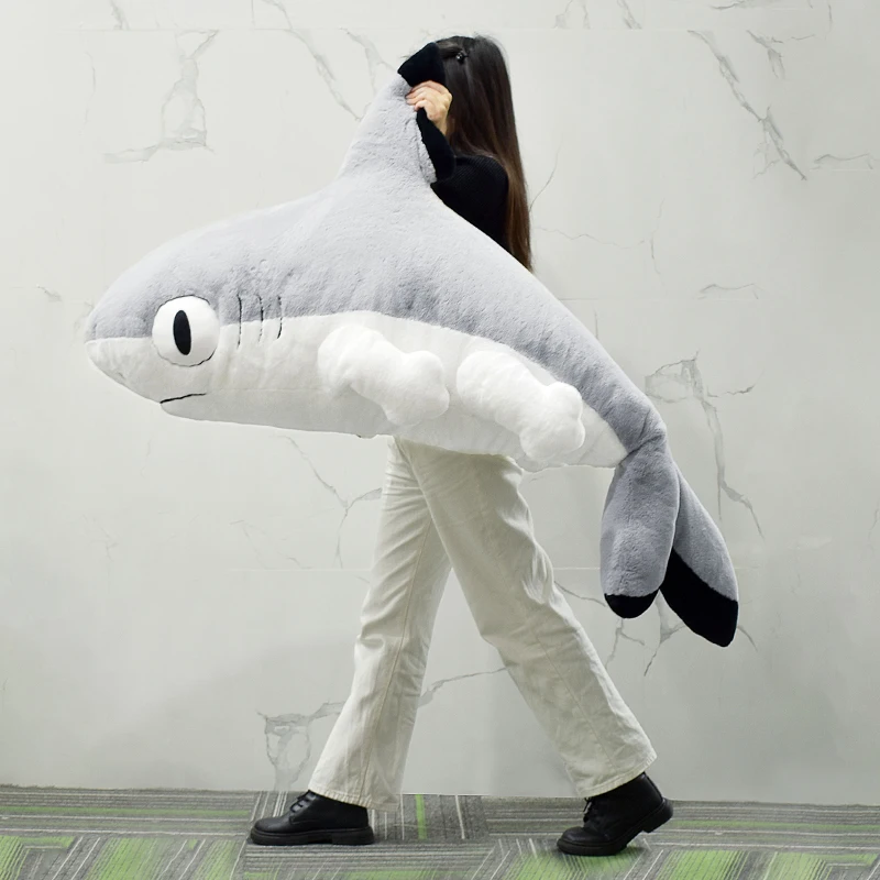 50/70/100cm YOGIN Sharkitty Plush Toys Animal Doll Comforting Children\'s Large Sleeping Pillow Sleep Cushion Christma Gift