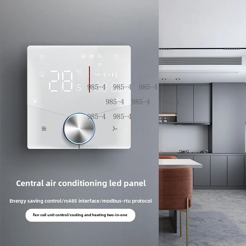 

Digital Screen Heating Cooling Control Unit Wireless Connection For Floor Heat & Central AC Fan Coil Equipment