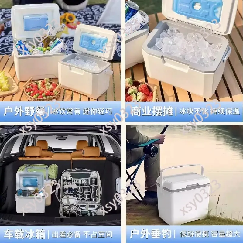 Portable Insulated Ice Box Commercial Cold Storage Bucket Outdoor Stall Ice Cream Cooling Container