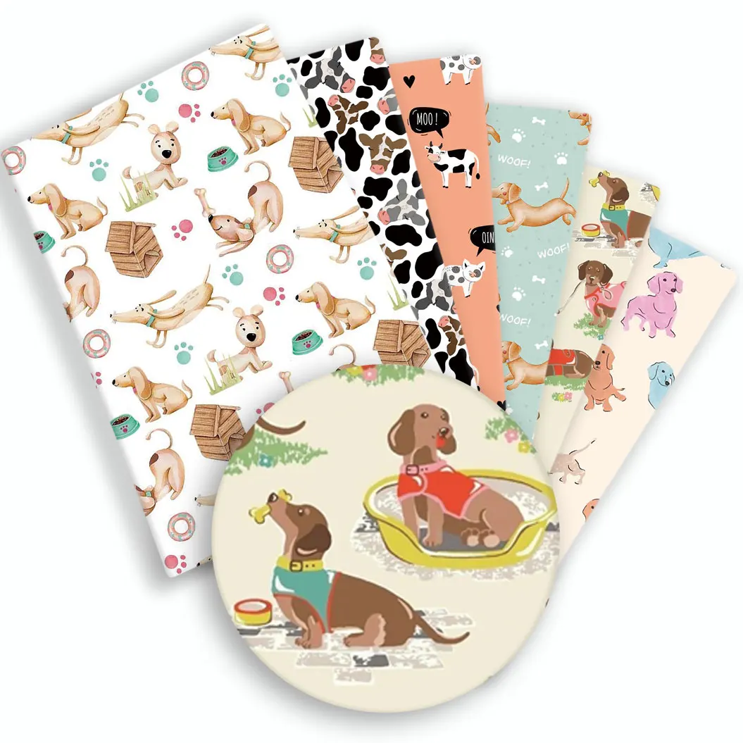 140 * 50Cm Diy  Cartoon Stof Hot  Handgemaakte Naaien Patchwork Quilten Baby Jurk Thuis Vel Gedrukt Stof Stof Naaien Kids