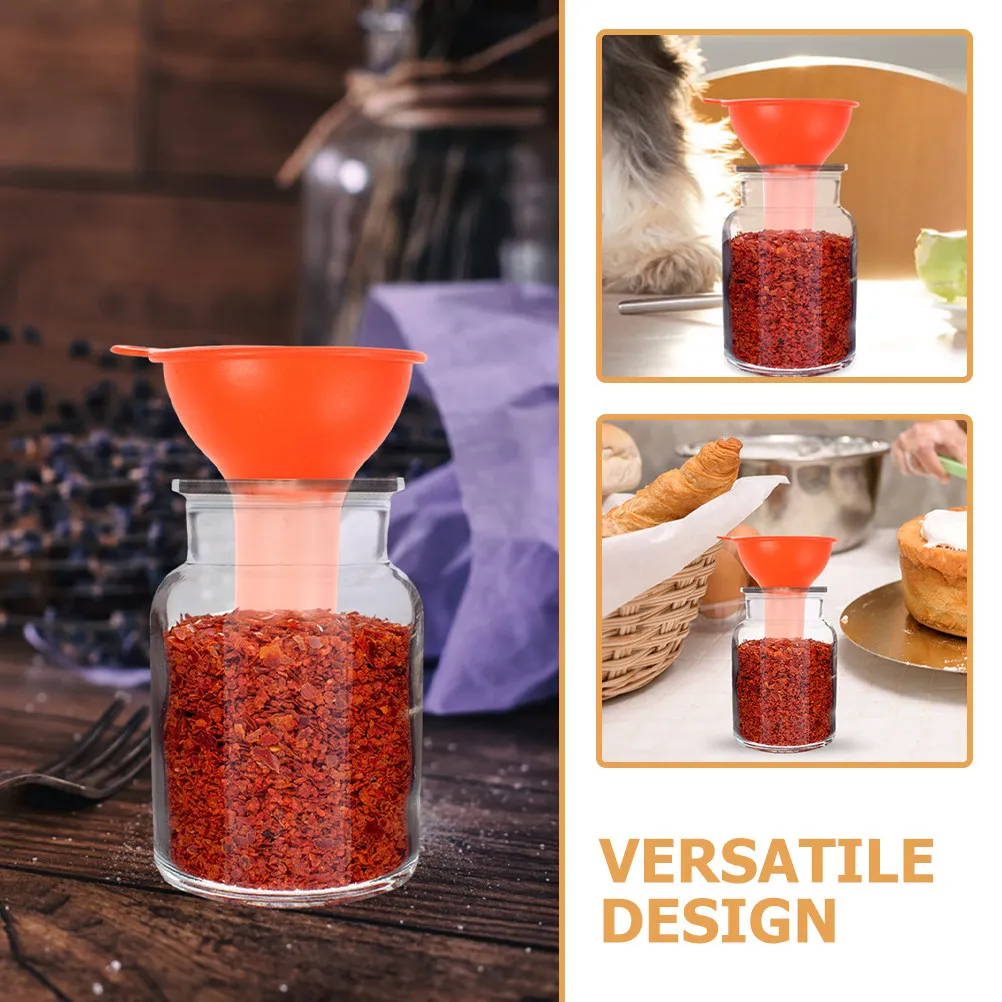 2Pcs Useful Silicone Funnel for Transferring Liquids and General Purpose Applications Mini Funnel Silicone Small Funnels