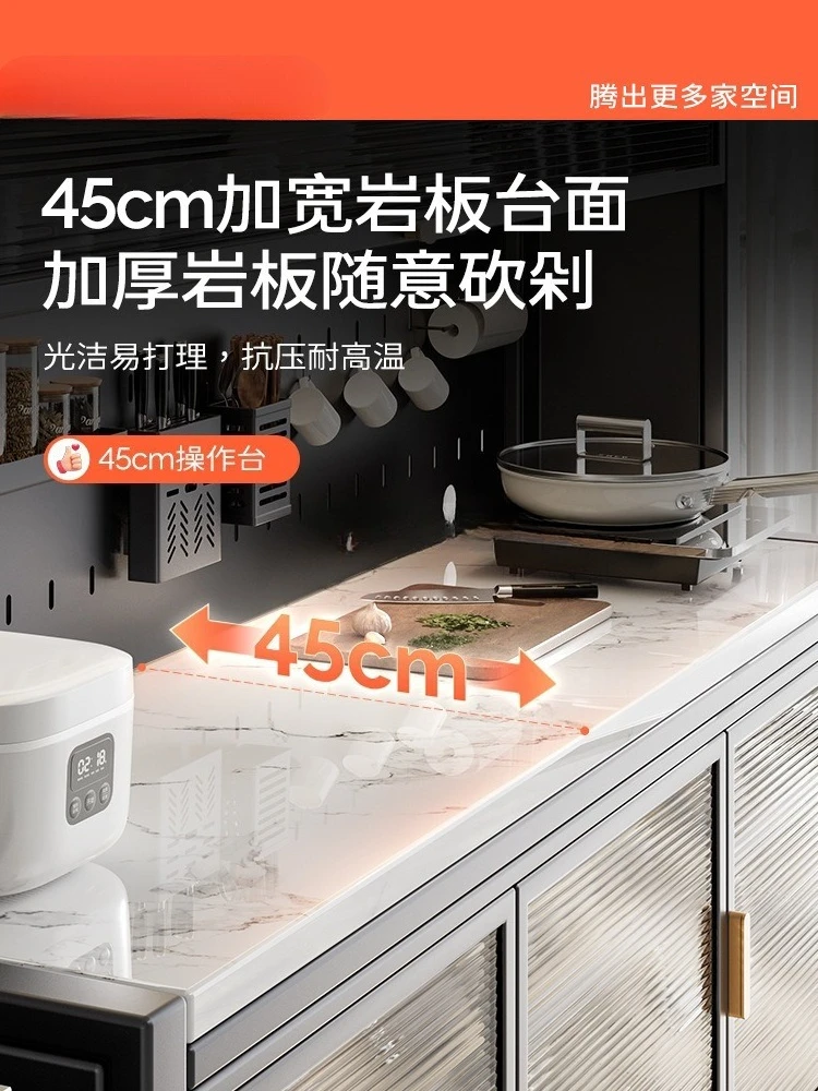 Prateleira multicamadas para forno de micro-ondas, armário multifuncional, armazenamento lateral