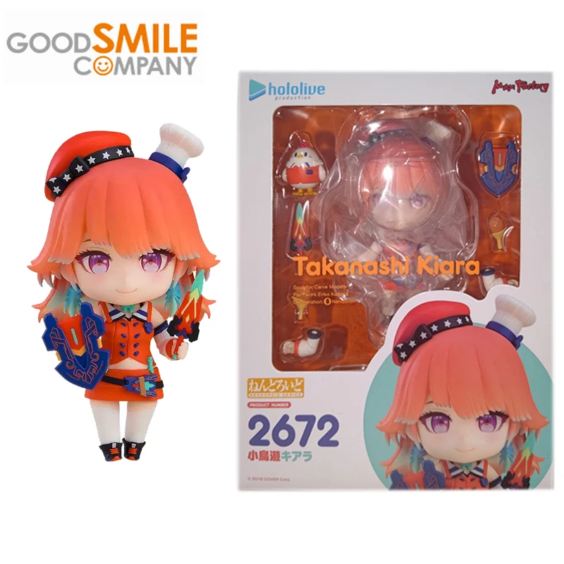 

Good Smile Original Max Factory Nendoroid hololive Takanashi Kiara 2672 vtuber Anime Action Figures Toys For Kids Gift Model