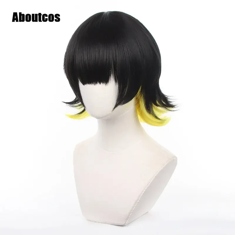 Abutcos Anime Blue Lock Manga Cosplay Wig Fenglehui Cos Wigs Anti Warping Double Color Wig