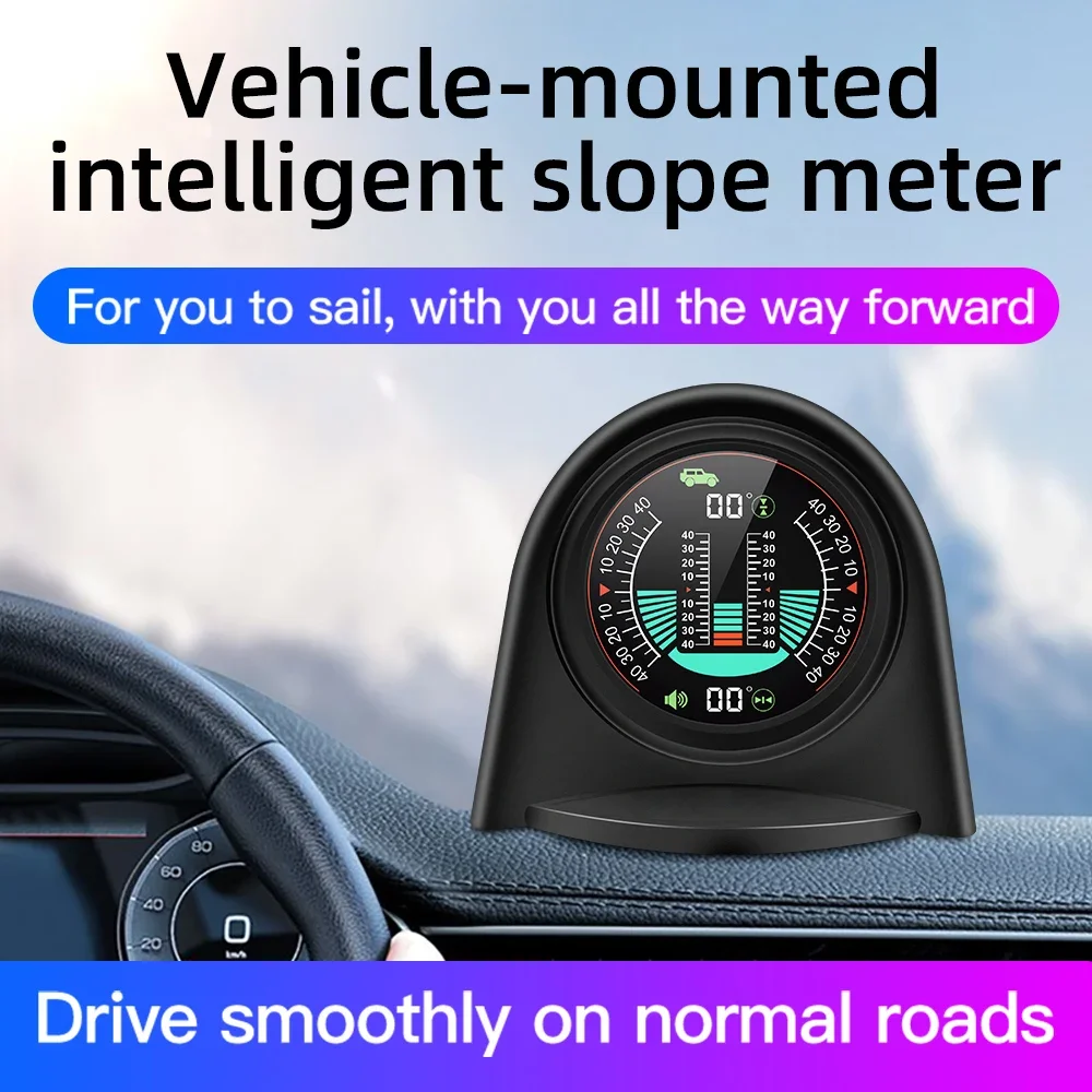 X94 รถ Head Up Display Inclinometer ดิจิตอลกลางแจ้ง Off-road Vehicle Slope BALANCE Meter รถอัจฉริยะอิเล็กทรอนิกส์ Slope Meter