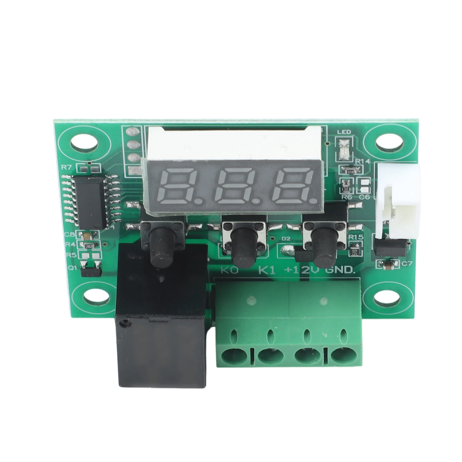 Digital Temperature Control Switch Module for W1209 DC 12V Supply 20A Relay Output 0. Accuracy and Adjustable Hysteresis P1
