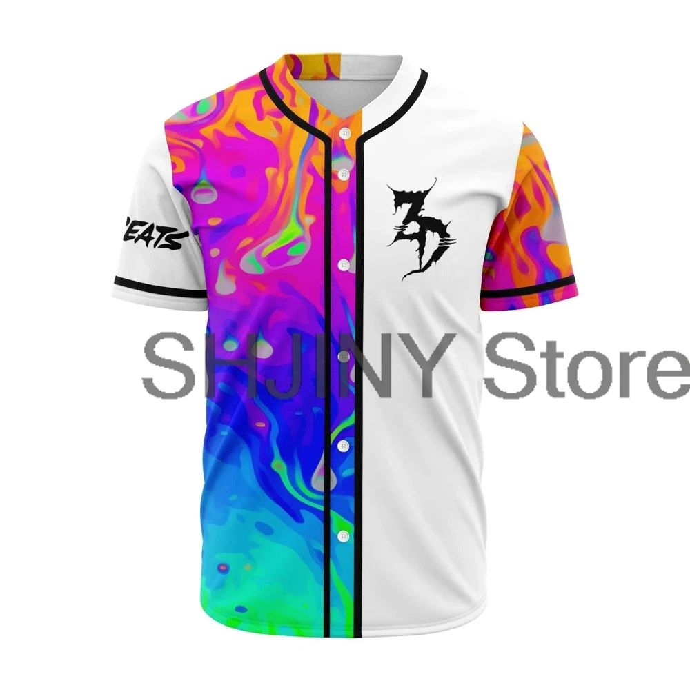 Zeds Dead Deadbeats Baseball Jersey Tops Unisex Short Sleeve Shirts Women Men Streetwear Tee Hip Hop Clothes