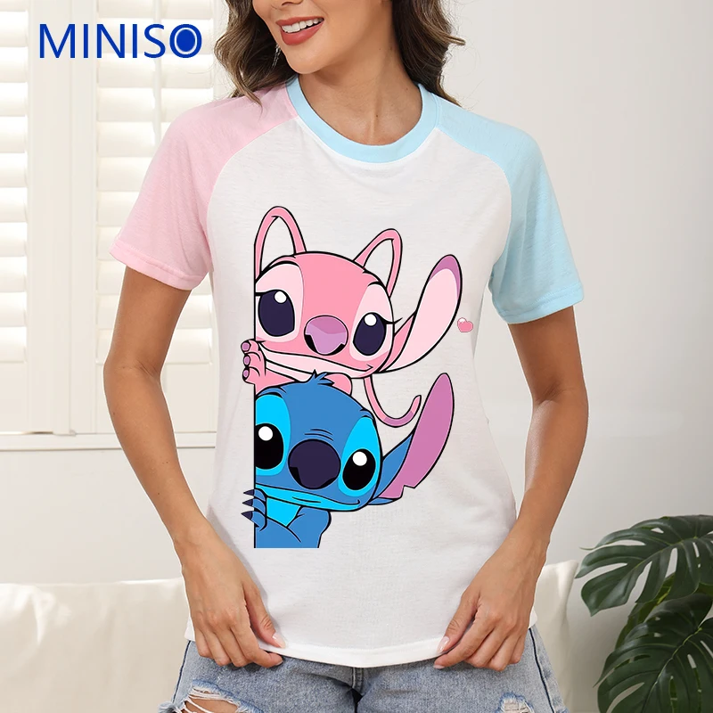 

Trends 2025 Woman Disney Mickey Mouse Cartoon T-Shirt Women's T-Shirts Brands Top Female Clothing Large Size Clothes Printing