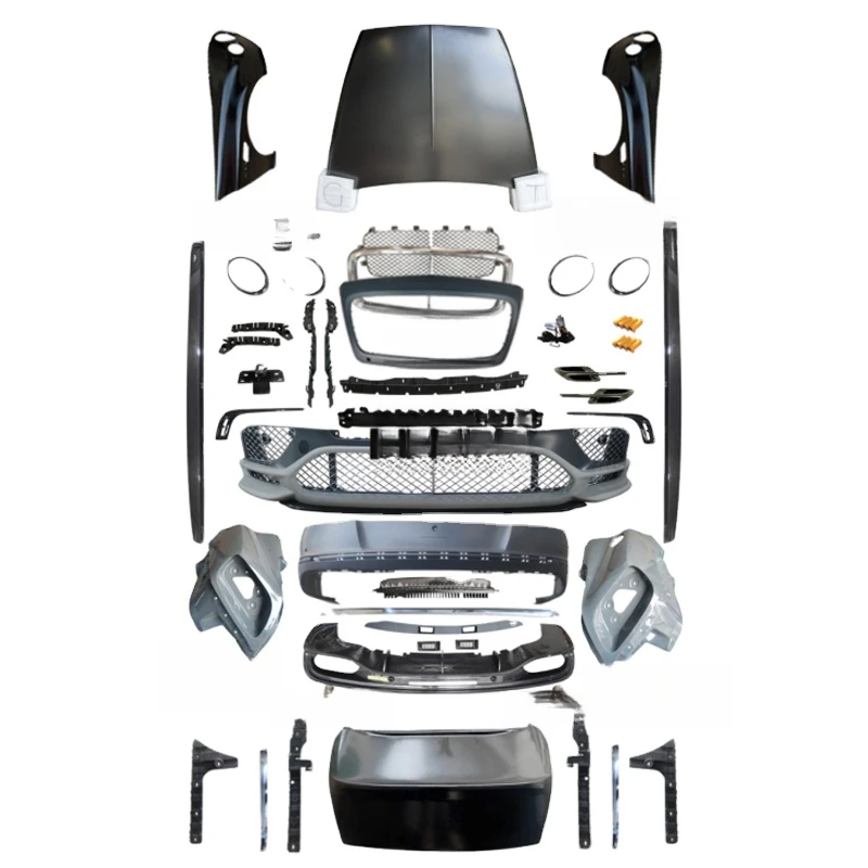 High Quality Facelift Upgrade Body Kit Exterior Tuning Accessories Includes Bumper Assembly Engine Hood Side Skirt Fender LED He
