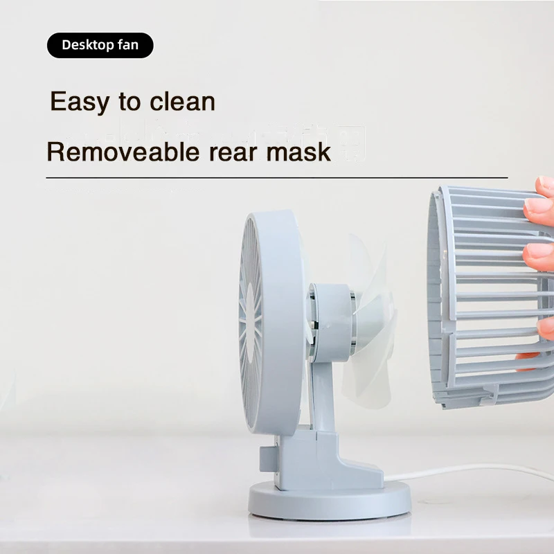 Foubotun-مروحة كهربائية صغيرة محمولة USB ، مروحة سطح مكتب شخصية ، تصميم شفرة طبقة مزدوجة ، مراوح واقفة للغرفة والتخييم
