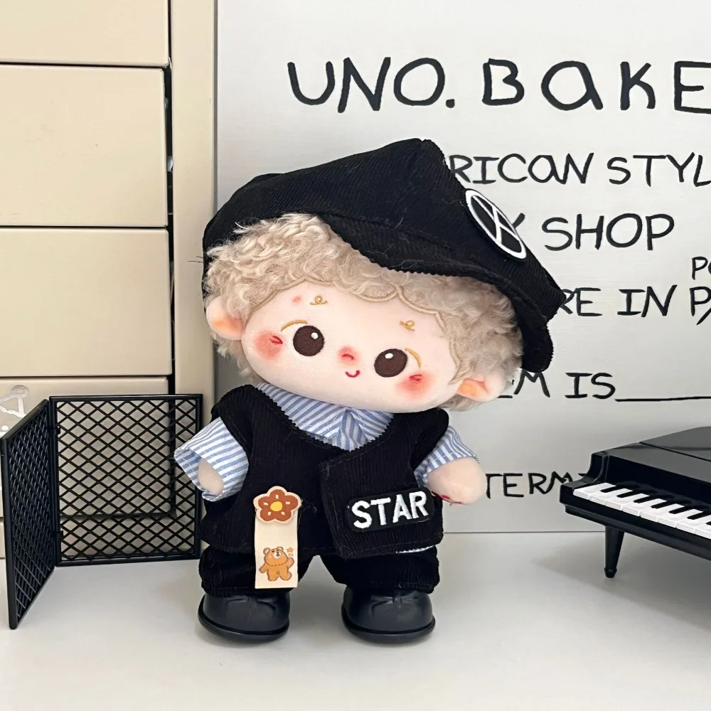 만화 20cm 면 인형 인형 옷 여러 스타일 BJD 귀여운 복장 선물 코스프레 소품 인형 전체 세트 플러시 장난감