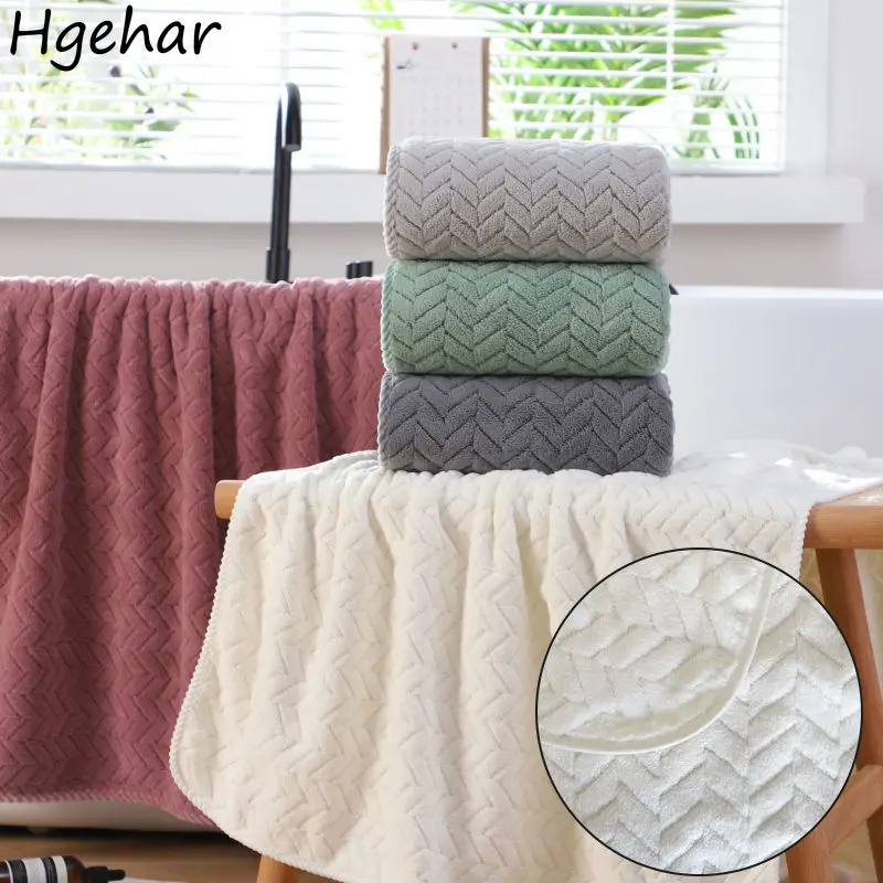 

Large Size Towel Solid Super Soft High Absorbent Bathtowel Couples Home Textile Microfiber Fade-resistant Swimming Furry Shower