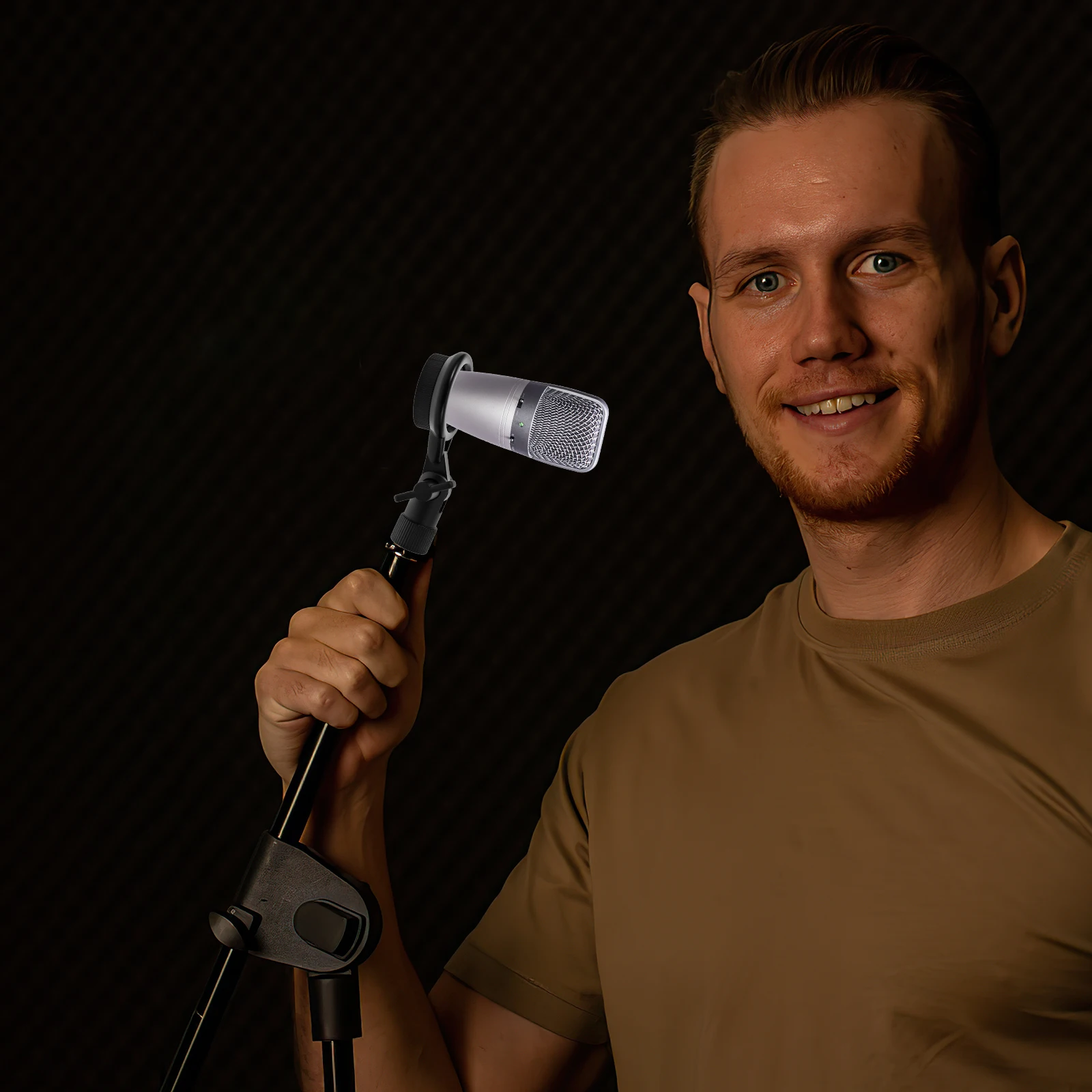 

Microphone Shockproof Bracket Metal Anti Vibration Clamp Stand Clip Holders Suitable All Sizes Adjustable Angle Studio Use Mic