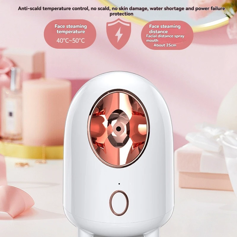 나노 열 미스트 페이셜 스티밍 기기, 페이셜 SPA 사우나 가습기, 모공 클렌징 및 보습 홈케어 제품