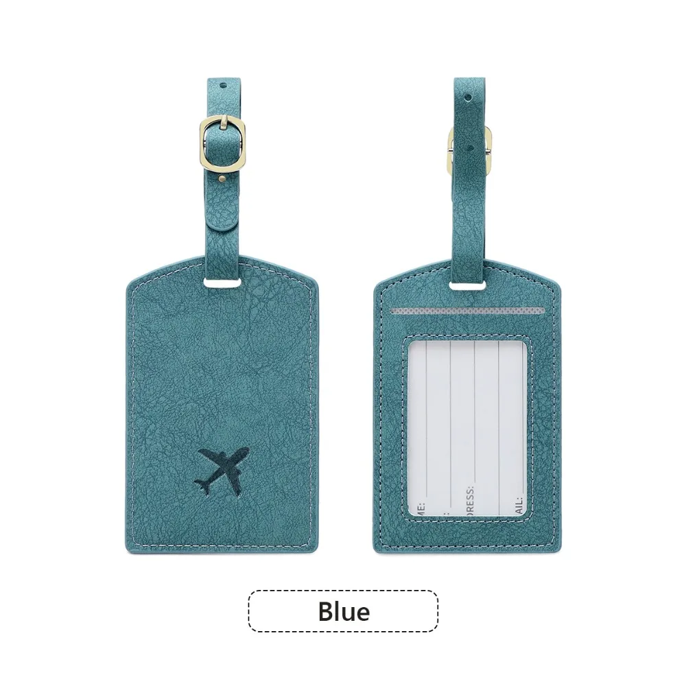 Naam Bagagelabels Pu Bagagelabel Adreslabel Bagage Naamplaatjes Vliegtuig Koffer Tag Vliegtuigen Zending Kaart Tag
