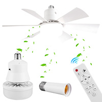 Ceiling Fan LED With Light Remote Control Dimmable 30W E27 Base Modern Smart Wireless Fans Lighting For Bedroom and Living Room