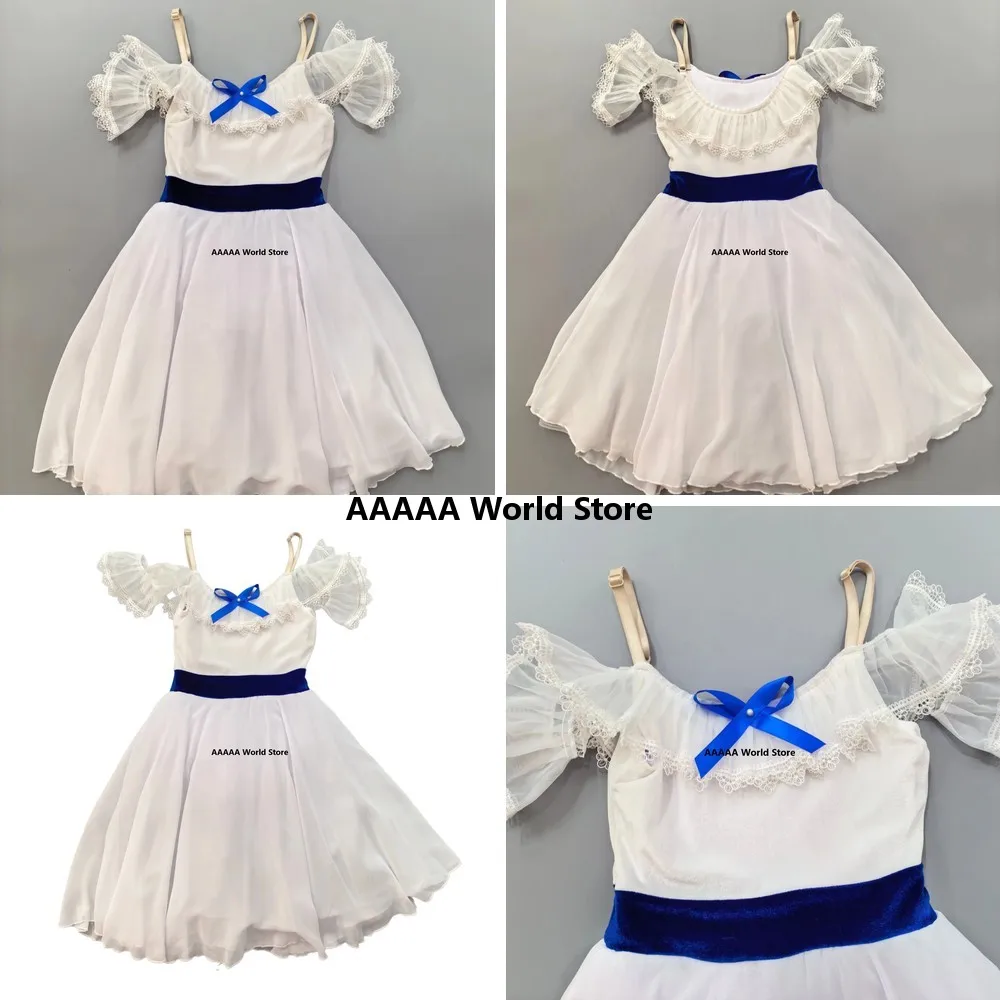 

White Ballet Tutu Dress for Girls Women Cosplay Performance Dance Graduation Party Costume Ballerina Skirt