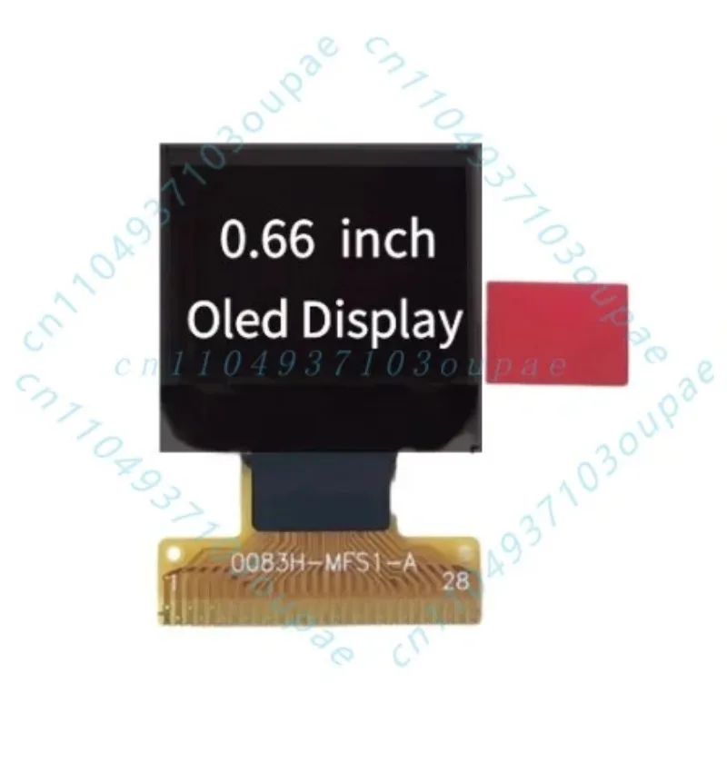 10Pcs 0.66-inch OLED display white light horizontal screen, high-brightness monochrome screen, low power   64X48 resolution