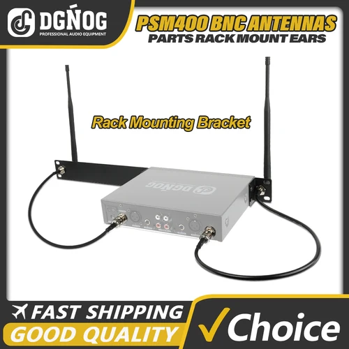 Piezas de sistema IEM inalámbrico, montaje en Rack, orejas y antenas BNC PSM400
