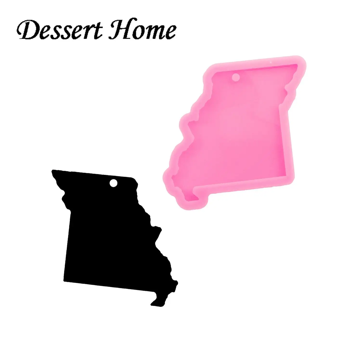 DY0229 US 50 States Map Shape Epoxy Resin Molds For DIY Jewelry Keychain Necklace Shiny Glossy Wholesale Silicone mold