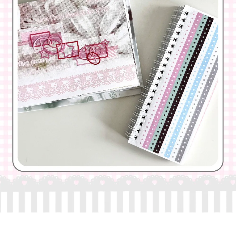 40 Blatt/Stück Streifen-Aufkleberbuch, einfacher INS-Stil, Ziehlinien-Aufkleber, DIY Scrapbooking, Tagebuch, dekoratives Basismaterial, Aufkleber – Detail 8