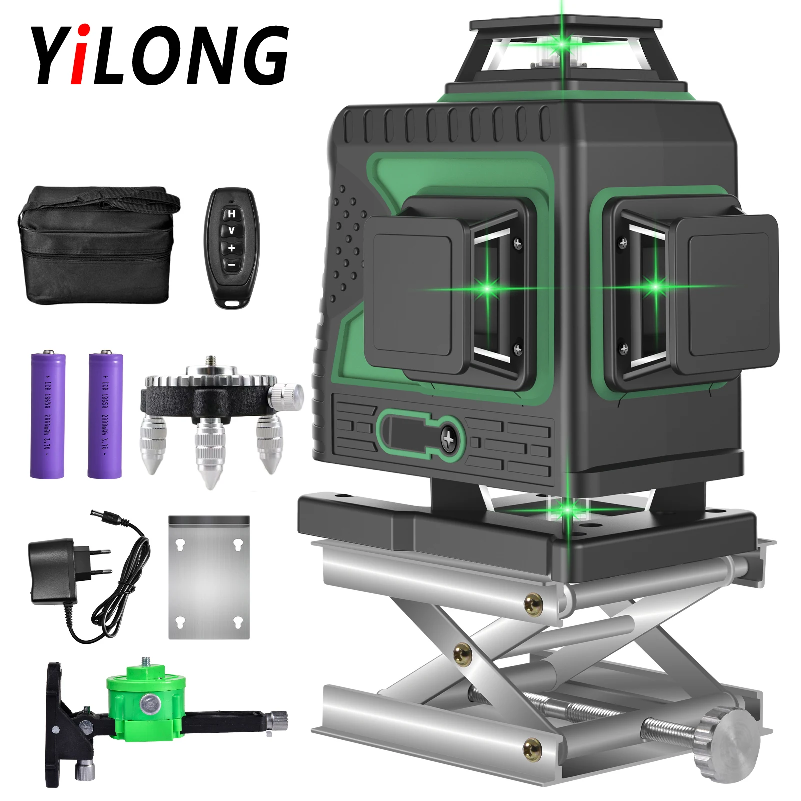 

3D/4D laser level Green 12/16 lines Self-Leveling Vertical Cross Super Powerful Green 360 Horizontal Laser Level Professional