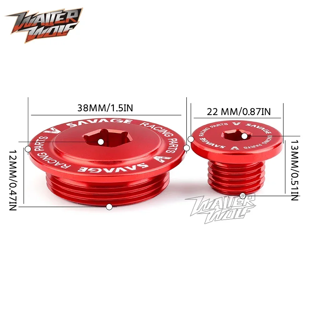 Motorcycle Crankcase Cover Alternator Cap Side Decorate Screw For HONDA XR400R XR650L XR650R XR600R XR250R/L XR250 XR400 Motard