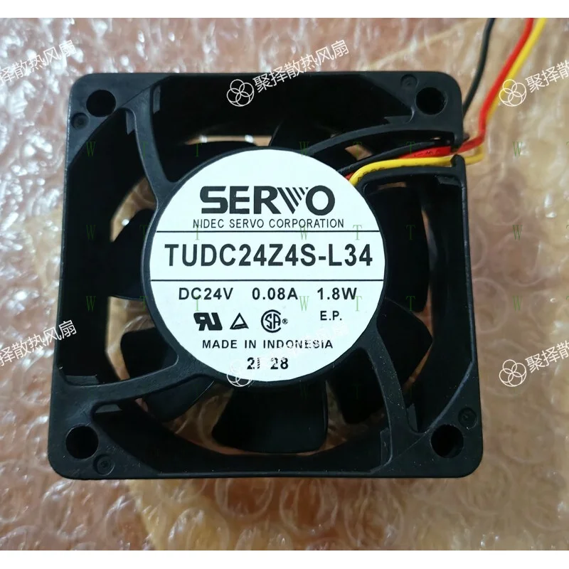 

H 1 PCS SERVO Fan UDC24Z4S-L34 DC24V 0.08A 1.8W 6025 6CM 3 wire cooling fan