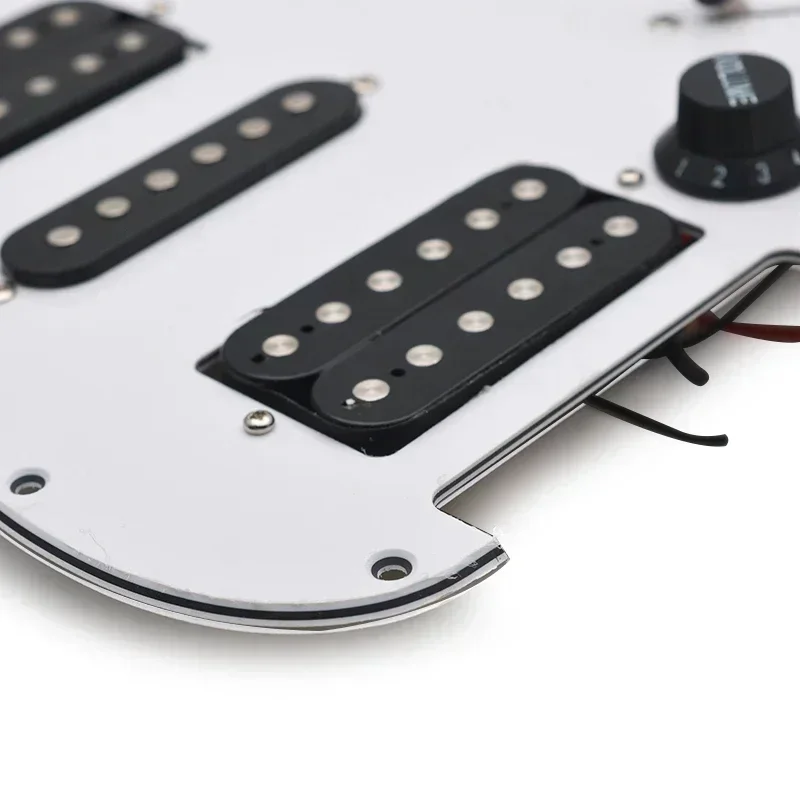 Alnico 5 ST Style Electric Guitar Pickguard Electric Guitar Pickguard and Black HSH Loaded Prewired Scratchplate Assembly