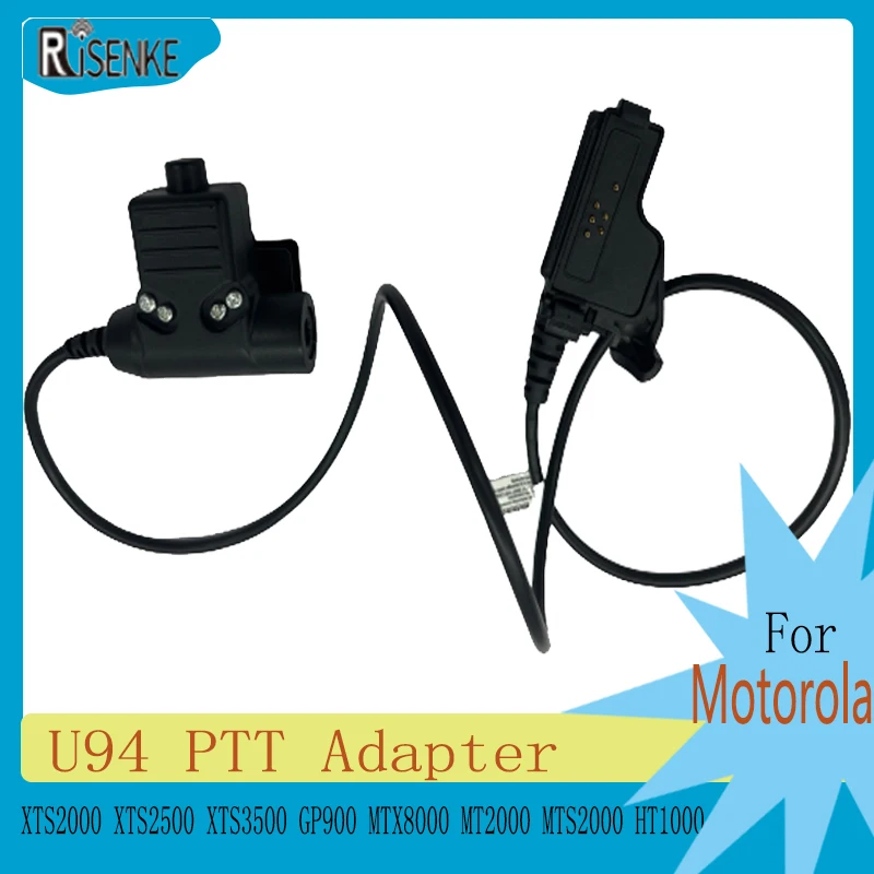 

RISENKE-U94 PTT Adapter for Motorola, XTS1500, XTS2000, XTS2500, XTS2250, XTS3500, GP900, MTX8000, MT2000, HT1000 Radio