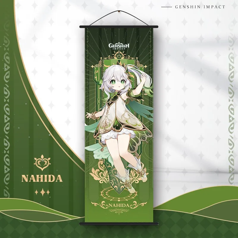 Genshin Impact Leinwand-Poster Colombina Flins Arlecchino Cosplay Wandbehang Spiel-Helden Deko Fansammlung Geschenke – Detail 17