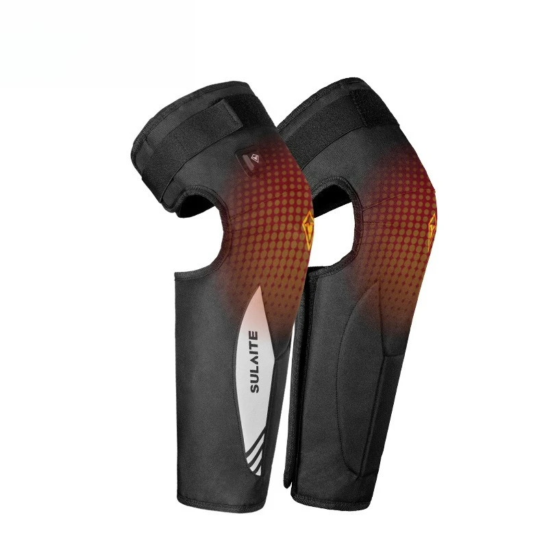 SULAITE Electric Heated Knee Pads Motorcycle Winter Riding Waterproof Windproof Self-Heating Warm Long Leg Protector Moto Guards