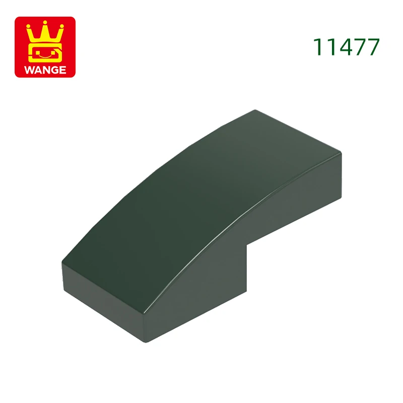 Wange 310 stks/partij 11477 Helling Gebogen 2x1x2/3 Blok Moc Kleur Accessoires Compatibel met Baksteen DIY kinderen Speelgoed Montage Onderdelen