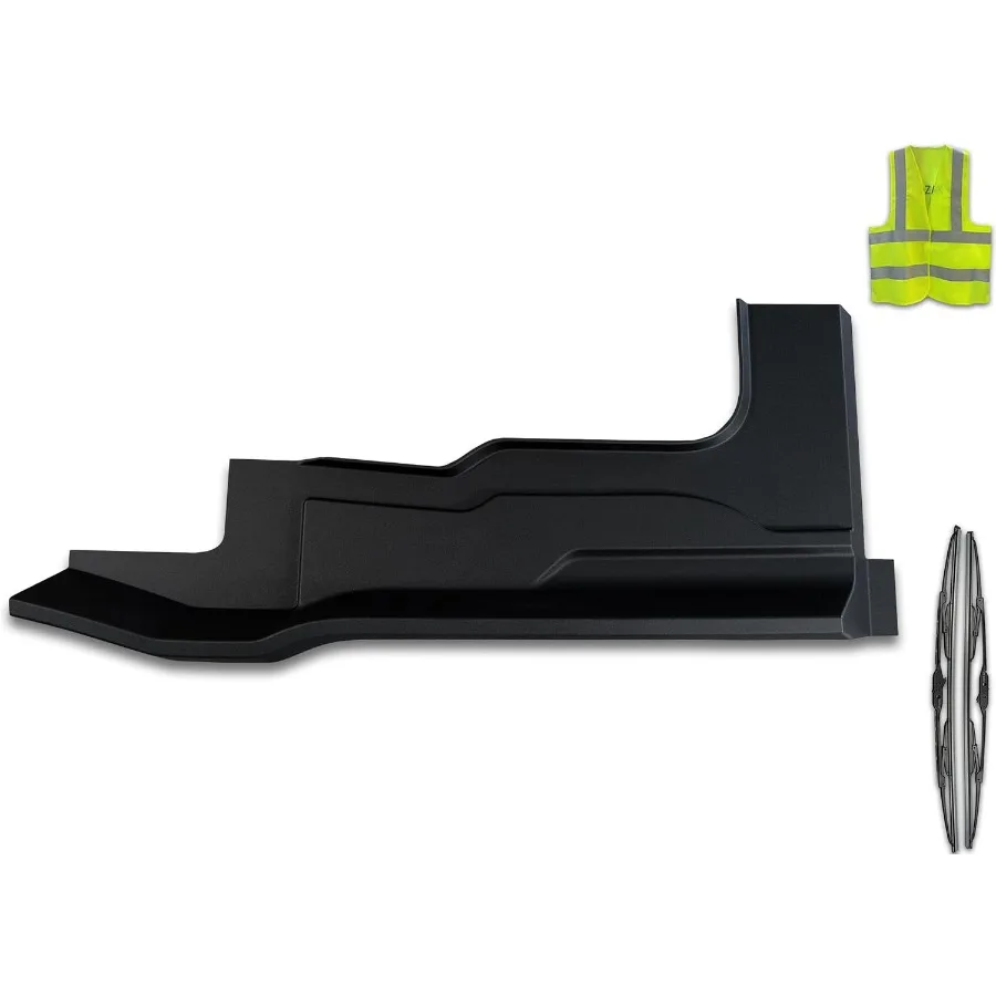 Front Cover Fairing Vent Right Passenger Side Compatible with Kenworth T680 Next Gen 2022+ Includes Logo, 2X 22 Windshield Wipe