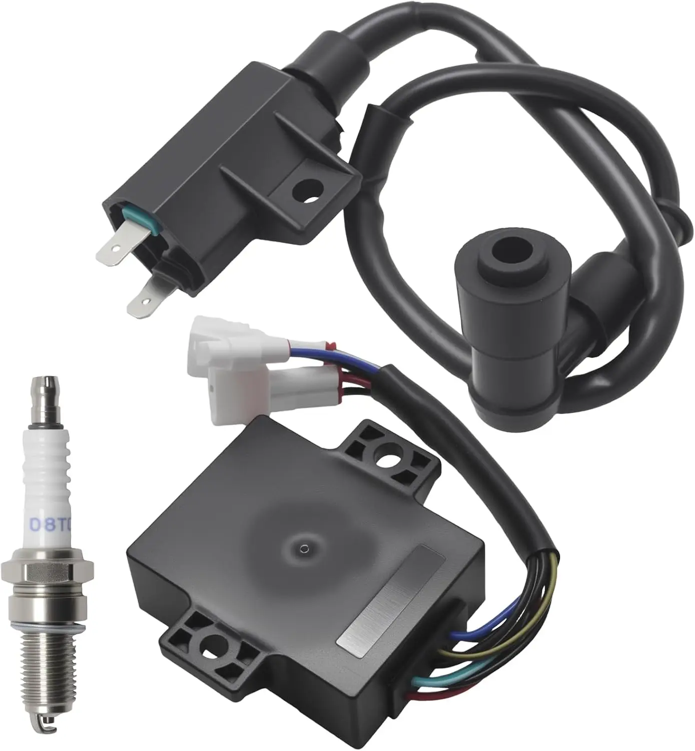 Kit de Bobina de Ignição e Caixa CDI, Substituição para Kawasaki Bayou 220 1988-1995, Compatível com os Modelos 21121-1160, 21119-1457