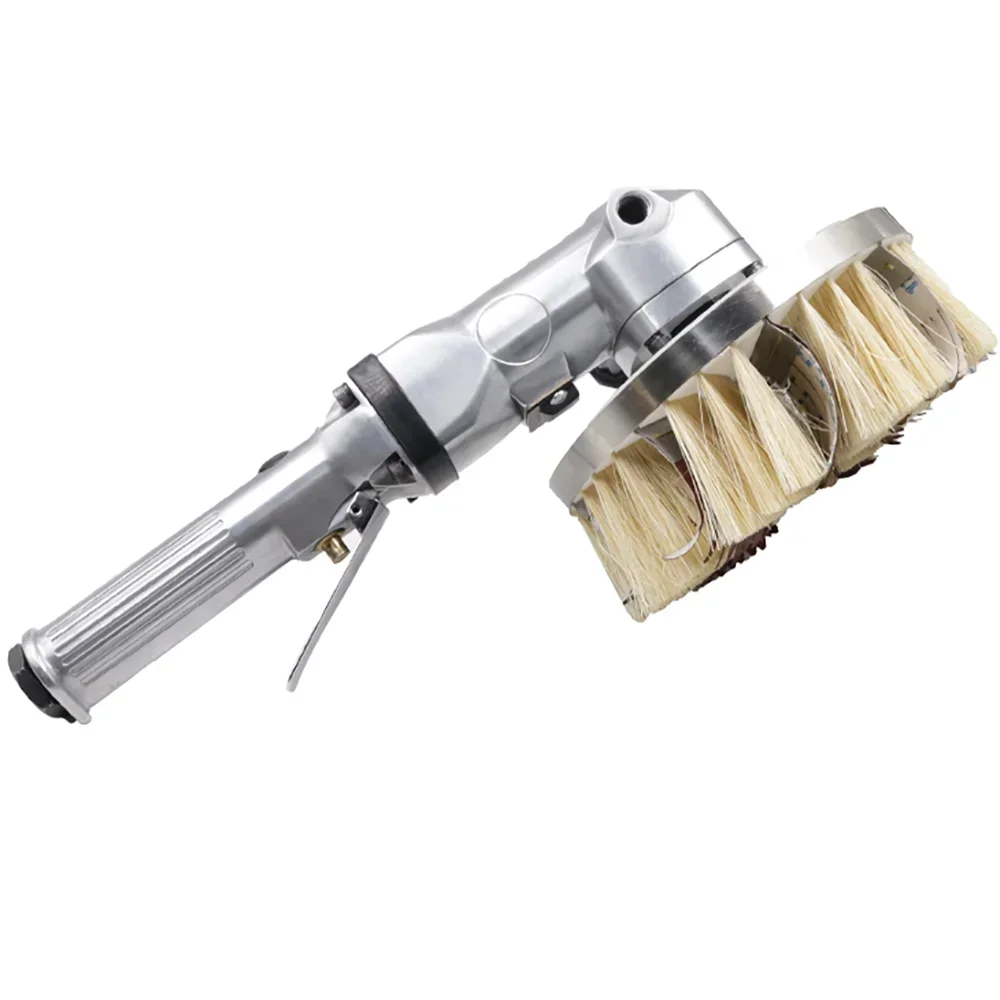 

7 Inch Pneumatic Sander Grinder Mill 180MM Special Shape Air Polishing Tool Woodworking Paint Brush Emery Brush Board 4500RPM