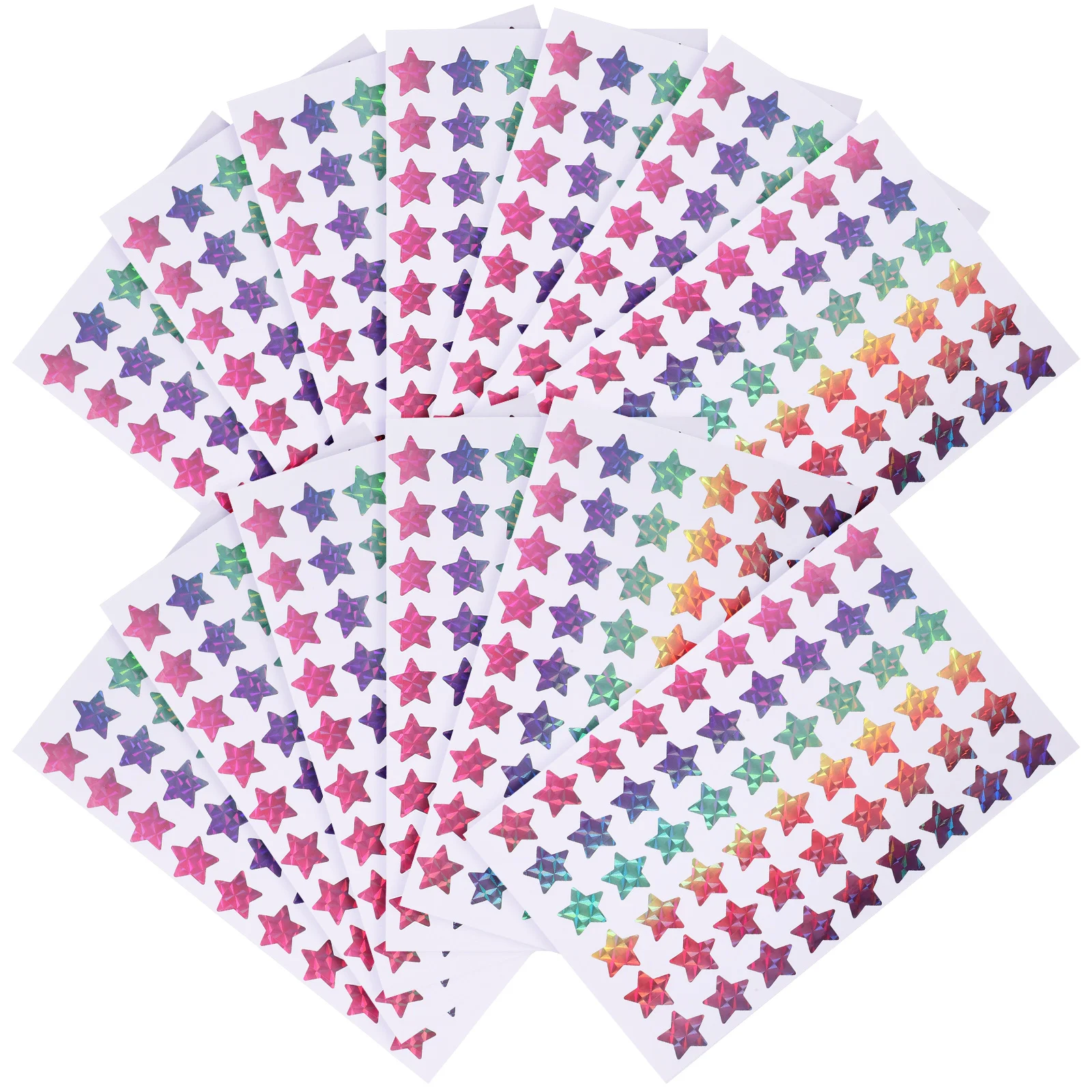 

20 Sheets Small Waterproof Star Sticker Stickers School Supplies for Pentagram Pvc Self-adhesive