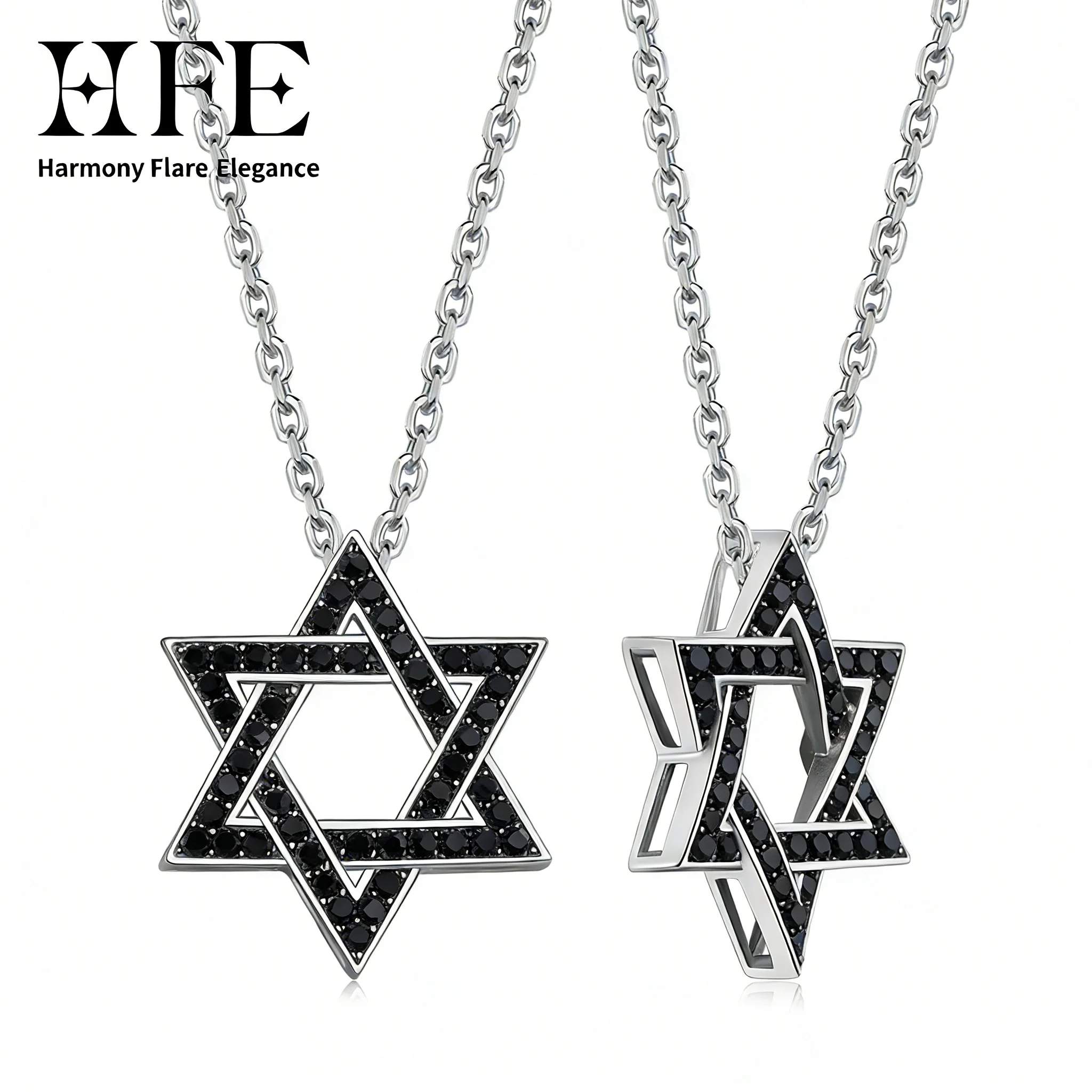 collana-con-pendente-a-stella-in-moissanite-nera-hfe-talismano-portafortuna-a-stella-di-david-per-uomini-e-donne-argento-s925-personalizzabile-all'ingrosso