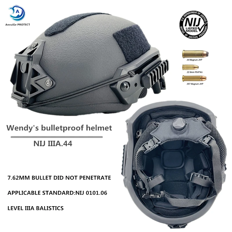 Tactical ballistic high cut helmet ACH high cut, UHMW-PE, high quality, NIJ IIIA, fast Wendy suspension pad, ballistic helmet