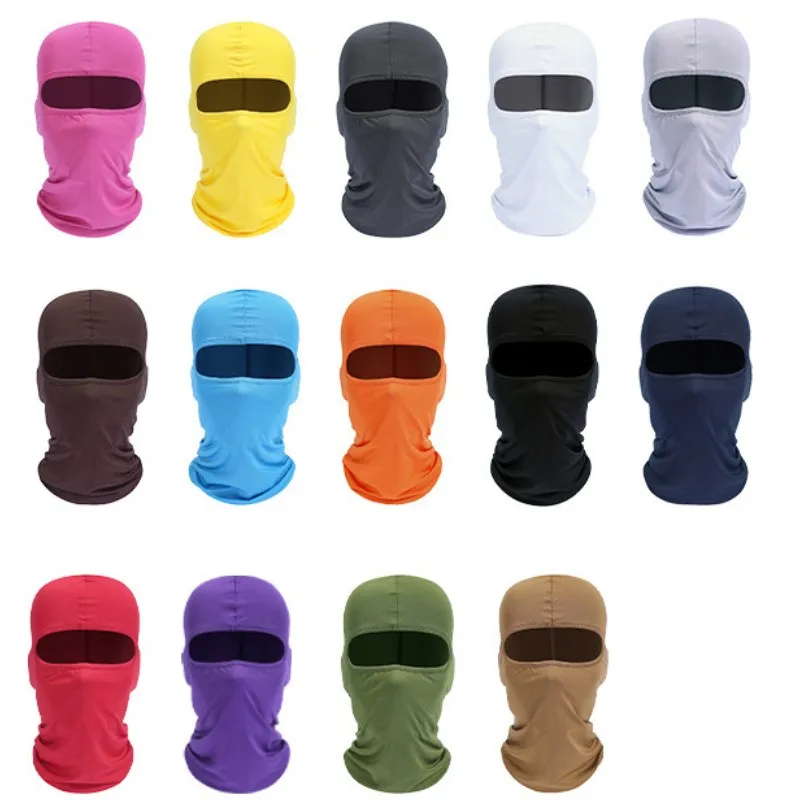 قبعات بالاكلافا لكامل الوجه لركوب الدراجات للرجال سريعة الجفاف وقابلة للتنفس للنساء، قبعات تكتيكية للرقبة للدراجات النارية في الجيش
