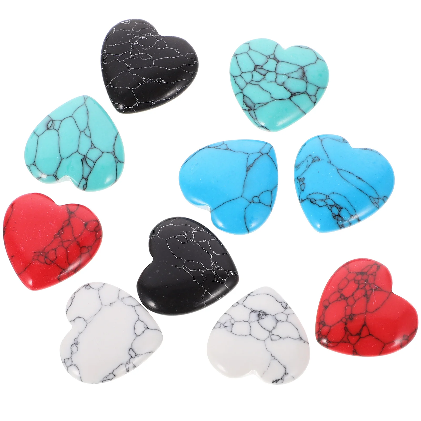 

10Pcs Heart Crystal Gemstones Natural Carving Romantic Home Office Table Decor Heart Decorations Hearts Crystal