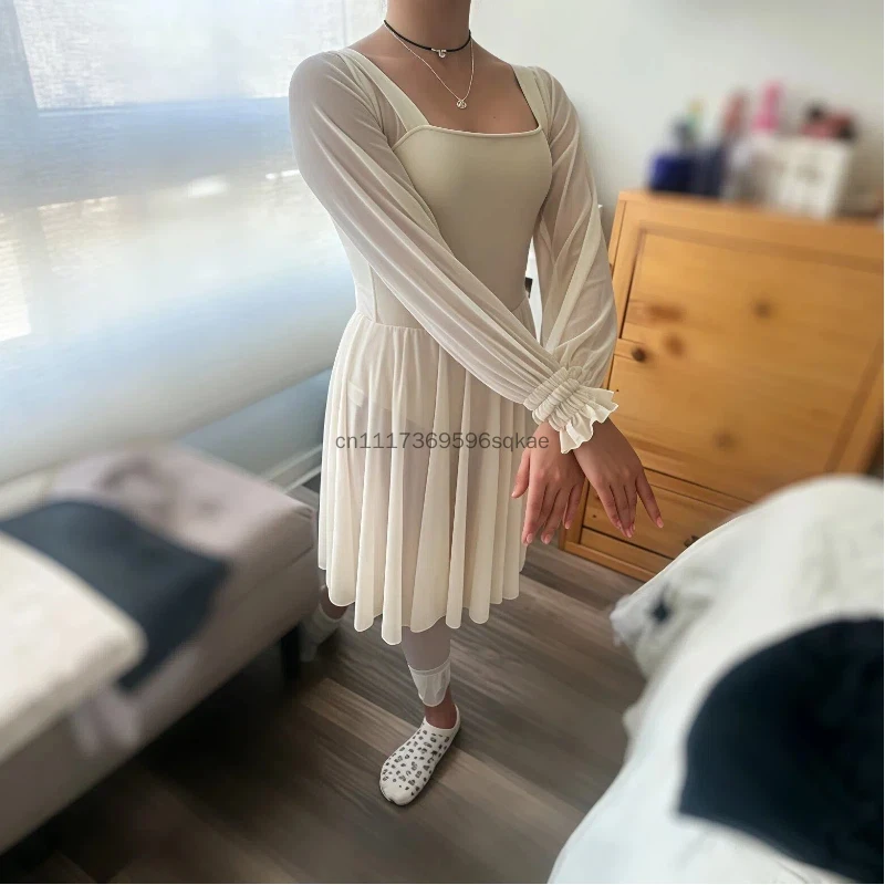 New Ballet Dance Bodysuit Adult Tight Ballet Dance Practice Leotards Women's Art Testing Base Training Fitness Shapewear